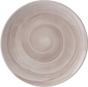Dessertteller VALENCIA von Ritzenhoff & Breker, 21,5 cm, braun, mit spiralförmigem Muster, Draufsicht
