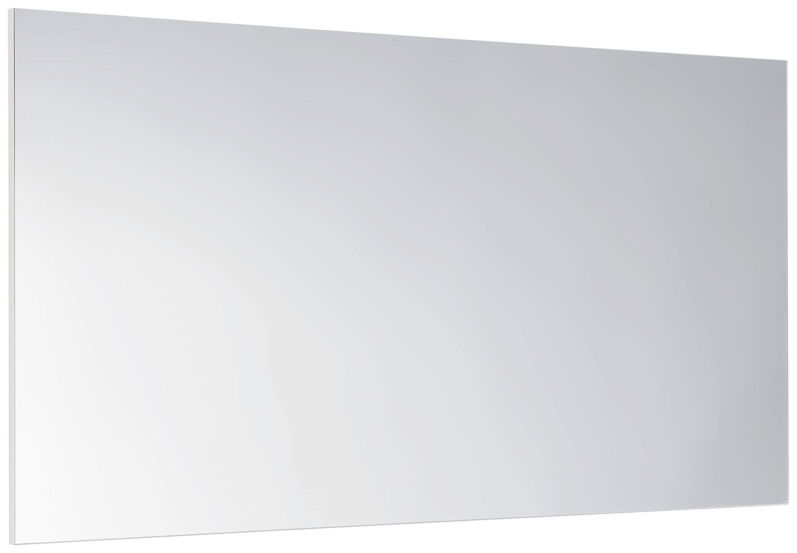 Großer rechteckiger XL-Spiegel in seitlicher Perspektive