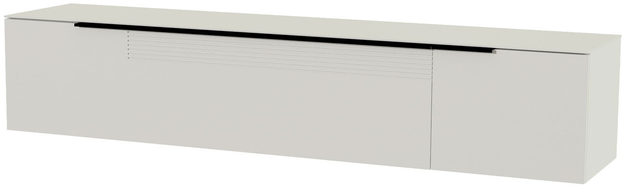 XL Hänge-Lowboard in moderner, minimalistischer Optik, seitliche Perspektive