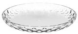 Glasierter Teller Cucina Optic 18cm mit kreisförmigem Muster, seitliche Perspektive