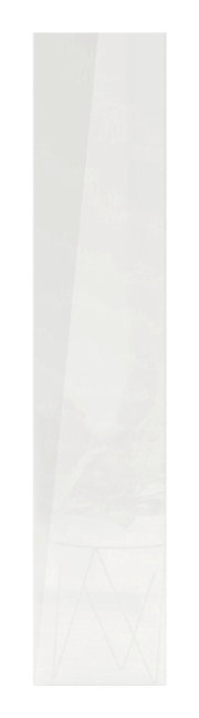 Hochglanz weiße Tür, frontal betrachtet, 202x45 cm