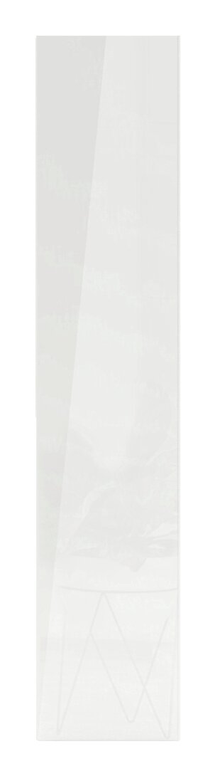 Hom´in Deur hoogglans UNIT Hoogglanzende witte deur, gezien vanaf de voorkant, 202 x 45 cm