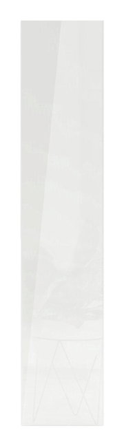 Hoogglanzende witte deur, gezien vanaf de voorkant, 202 x 45 cm