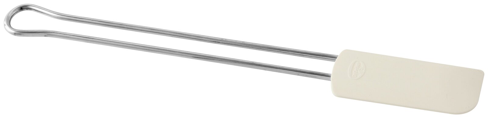 Teigschaber 20cm Profi mit Metallgriff, seitliche Perspektive