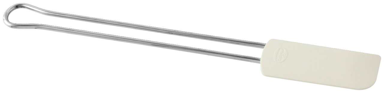 Teigschaber 20cm Profi mit Metallgriff, seitliche Perspektive