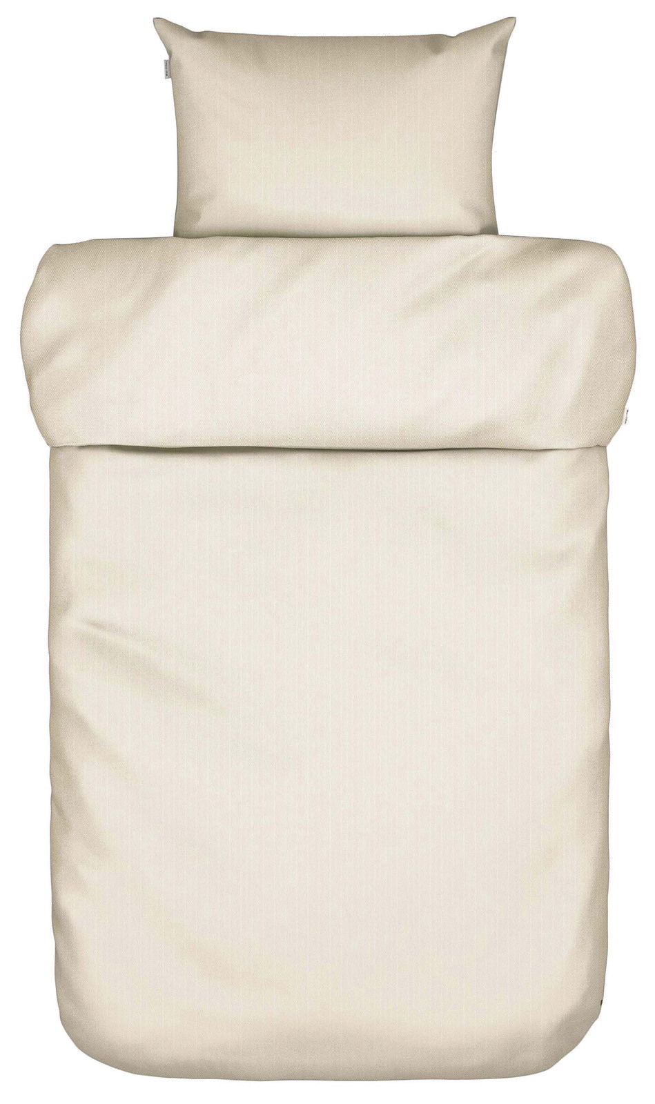 Beige Bettwäsche-Set 135x200cm, Draufsicht