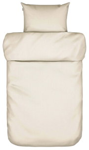 Beige beddengoedset 135 x 200 cm, bovenaanzicht