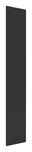 Hom´in Tür UNIT Anthrazitfarbene Tür in schmalem, hohen Design, seitliche Perspektive