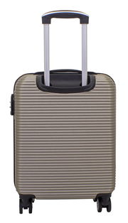 Champagnerfarbener Trolley mit ausziehbarem Griff, Vorderansicht