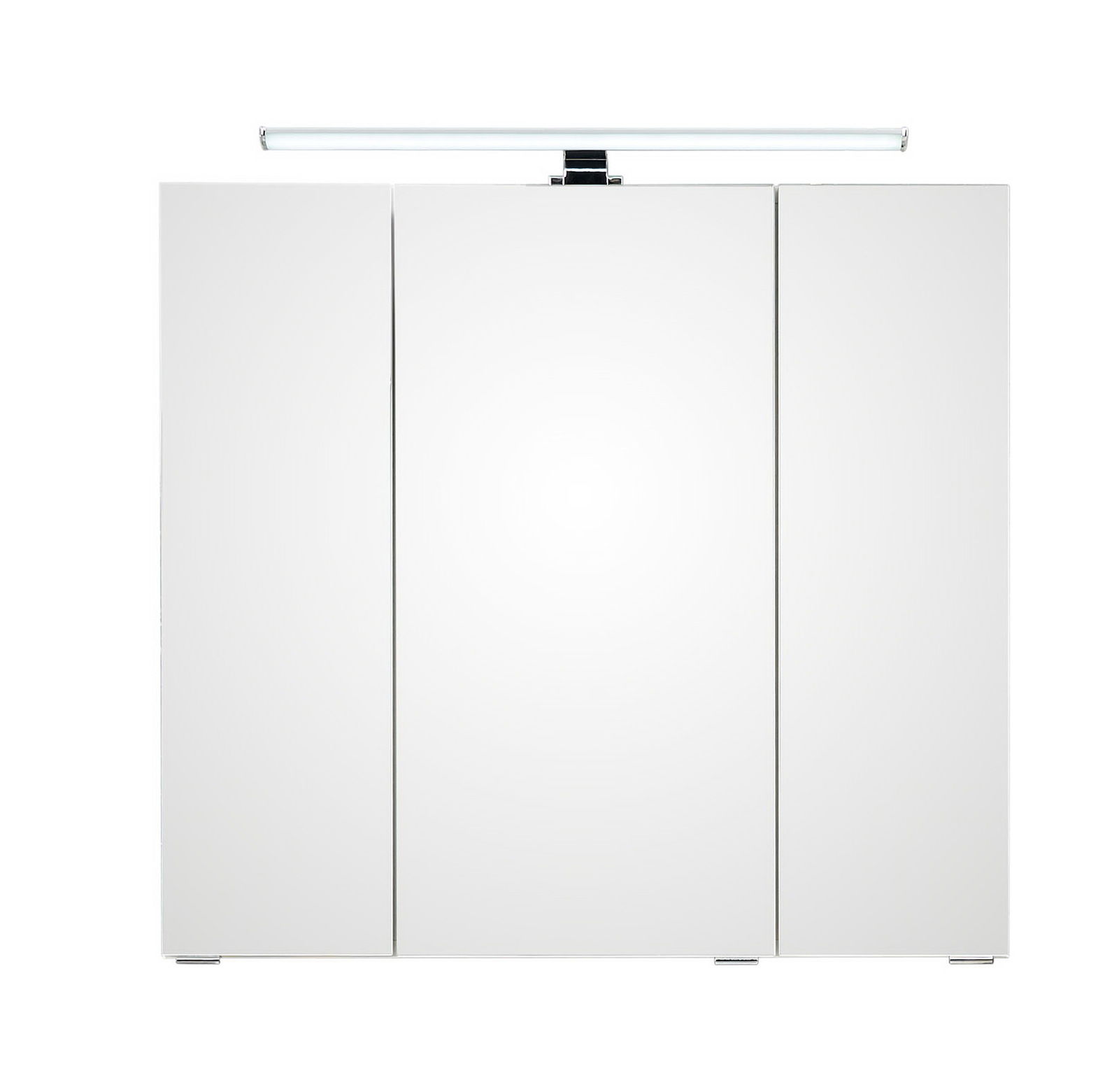 XORA Spiegelschrank SERIE 3006 Moderner Spiegelschrank mit drei Türen und integrierter Beleuchtung, Frontalansicht