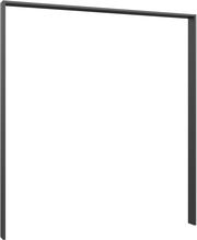 Schwarzer Passepartoutrahmen aus seitlicher Perspektive