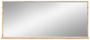 Großer rechteckiger Spiegel mit Holzrahmen, Frontalansicht