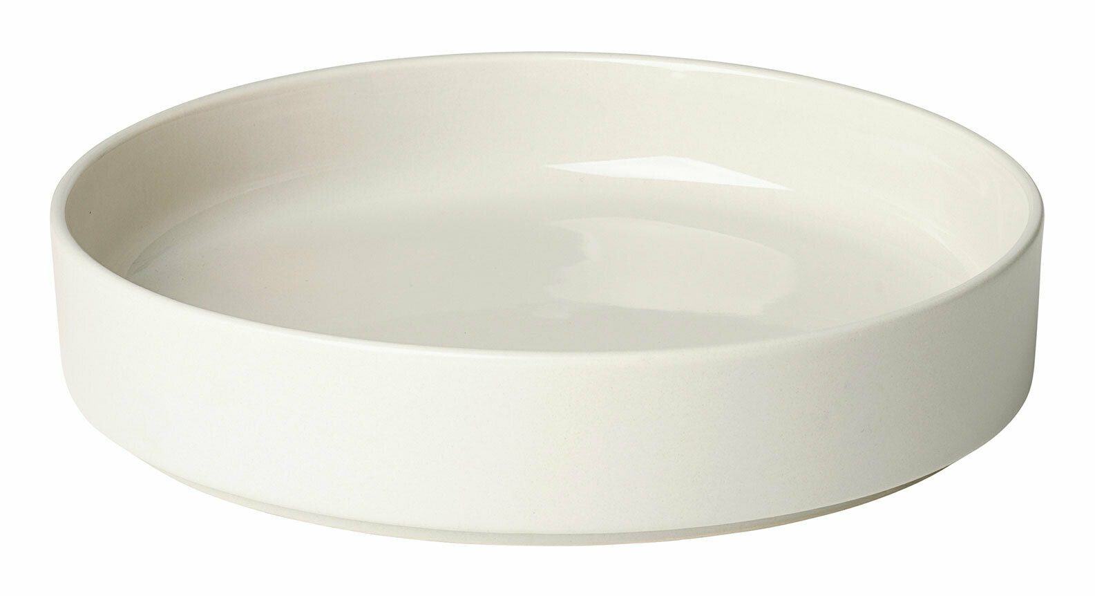 Tiefer Teller PILAR Moonbeam aus seitlicher Perspektive