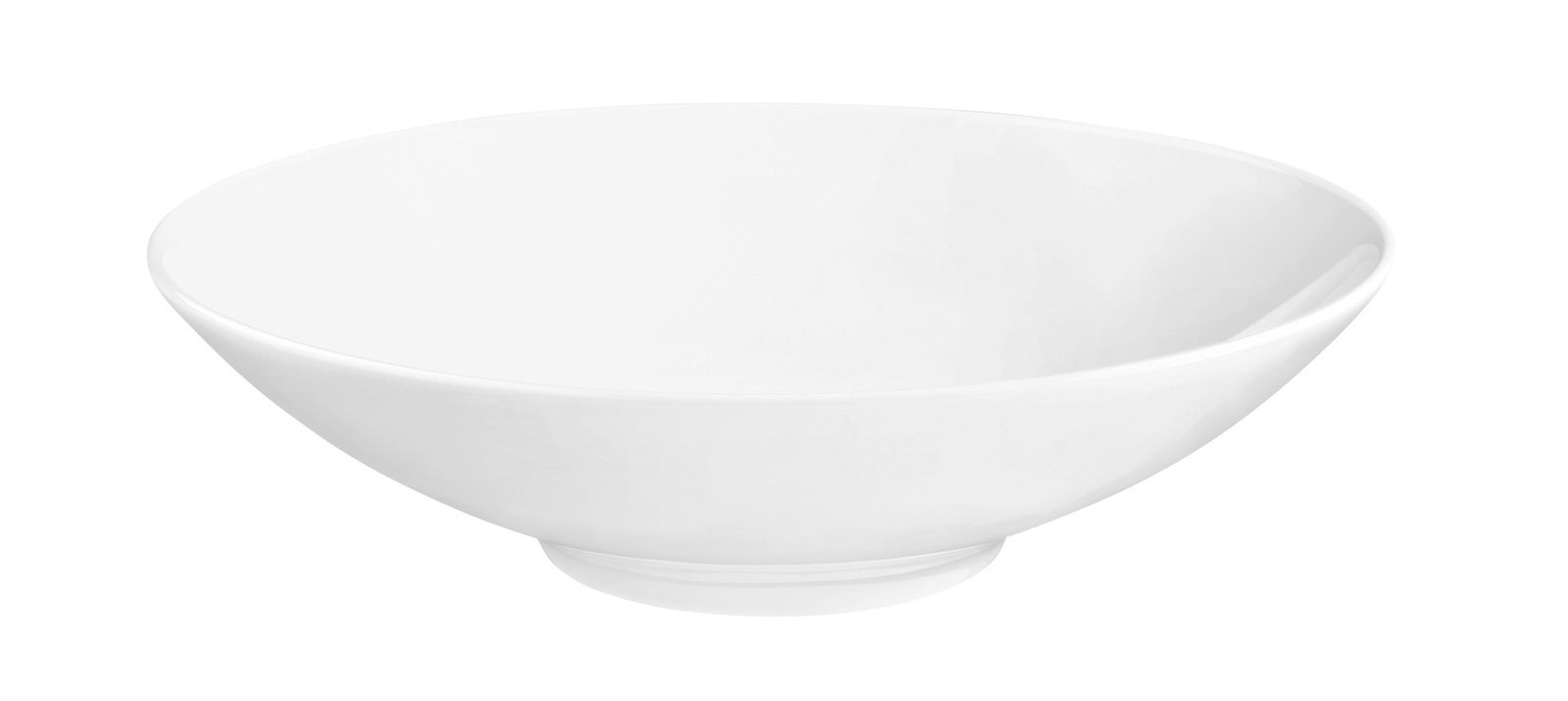 Weißer Suppenteller Life 20cm, seitliche Perspektive