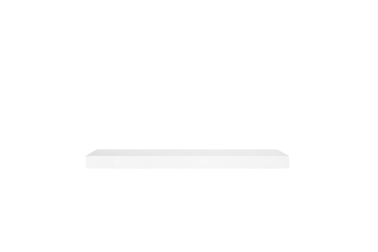 Weißes Wandboard aus der Frontansicht
