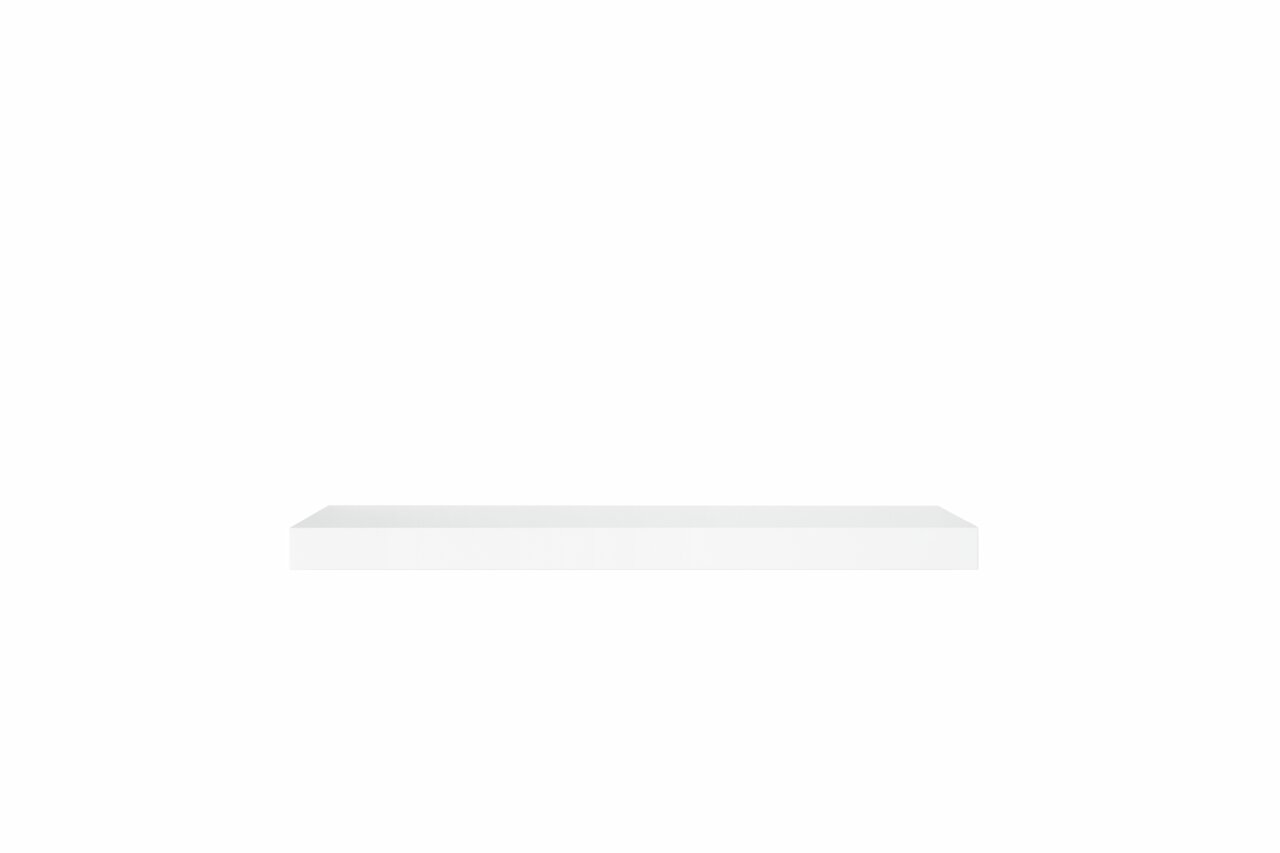 Weißes Wandboard aus der Frontansicht