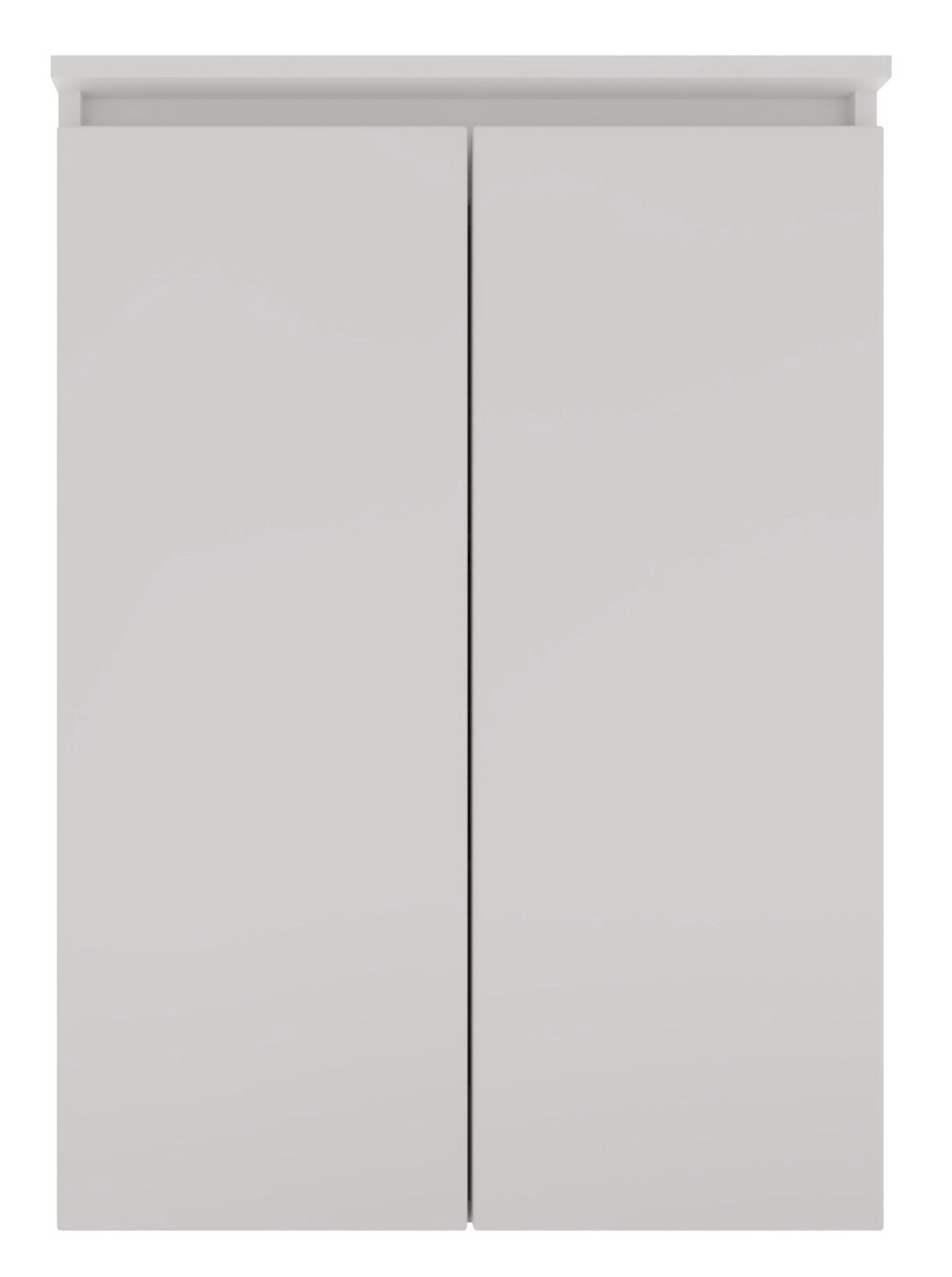 Novel Highboard NV.210 Frontansicht eines modernen, weißen Highboards mit zwei Türen.