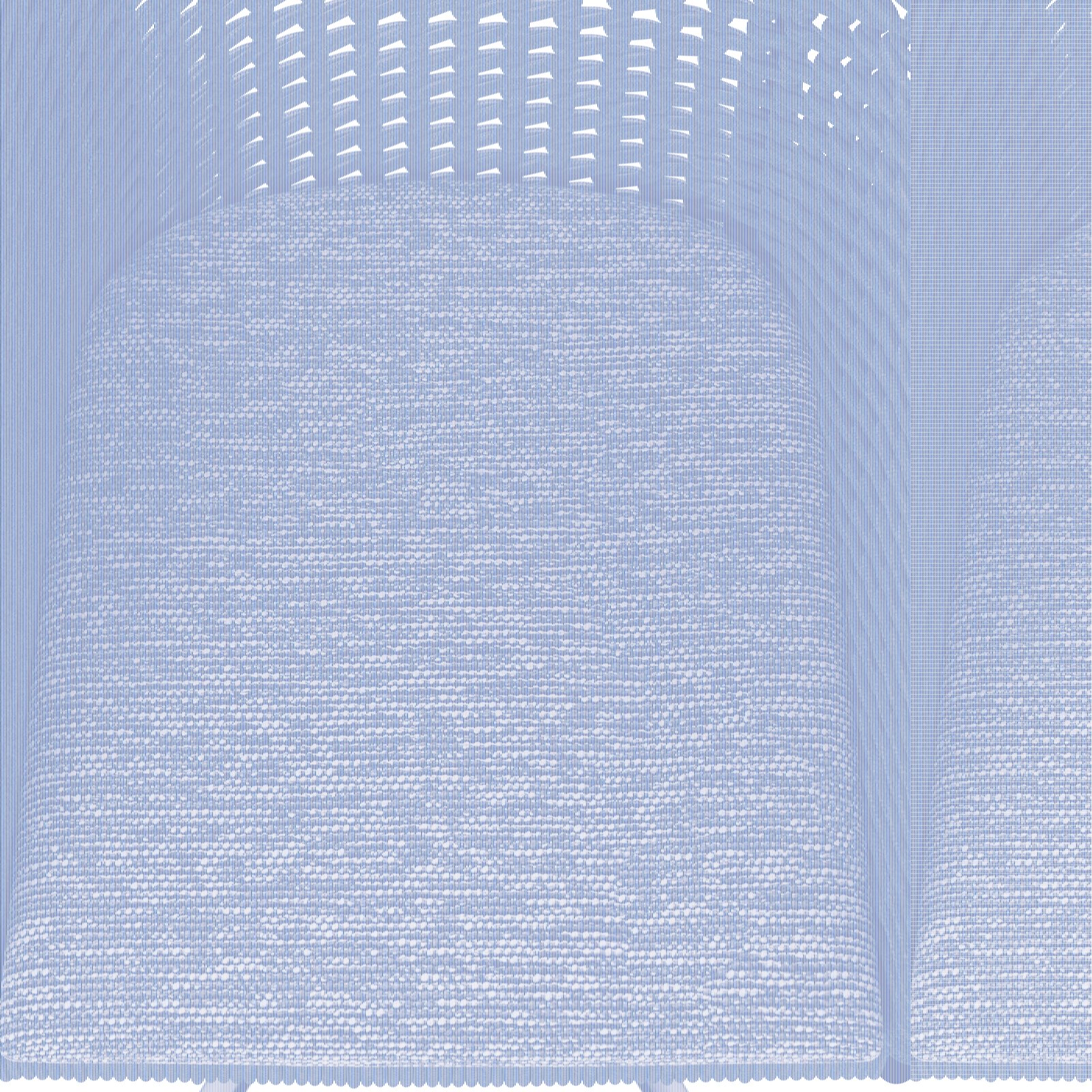 Nahaufnahme eines grauen, gewebten Sitzpolsters eines Armlehnstuhls aus der Vogelperspektive.