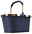 Reisenthel Carrybag Frame Rhombus Midnight Tragetasche mit Rhombus-Muster in Mitternachtsblau, seitliche Perspektive