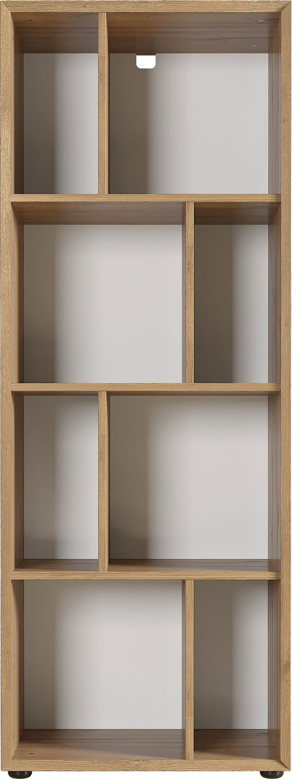 MID.YOU Regal CORUNA Holzregal mit mehreren Fächern, frontal betrachtet