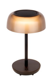 Solarleuchte Ambia Garden in eleganter Kupferoptik, seitliche Perspektive