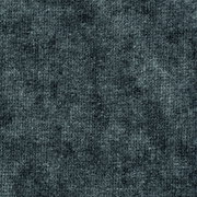 Nahaufnahme eines grauen, texturierten Stoffes, der für einen Bademantel verwendet wird.