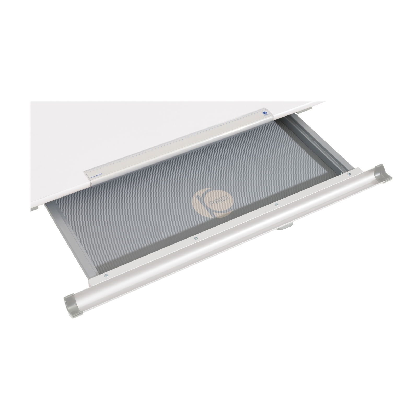 Antirutsch-Matte in einer Schublade, von oben betrachtet