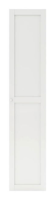 Weiße Rahmentür, frontal abgebildet, Größe 202x45 cm