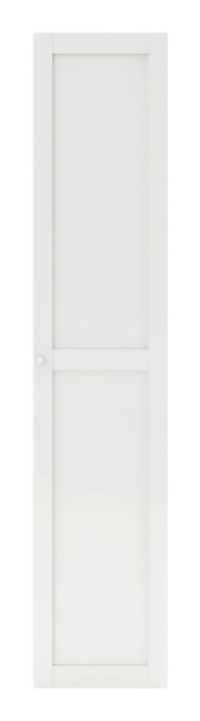 Weiße Rahmentür, frontal abgebildet, Größe 202x45 cm