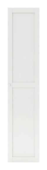 Weiße Rahmentür, frontal abgebildet, Größe 202x45 cm