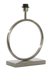 Moderner Lampenfuß in Ringform aus Metall, seitliche Perspektive