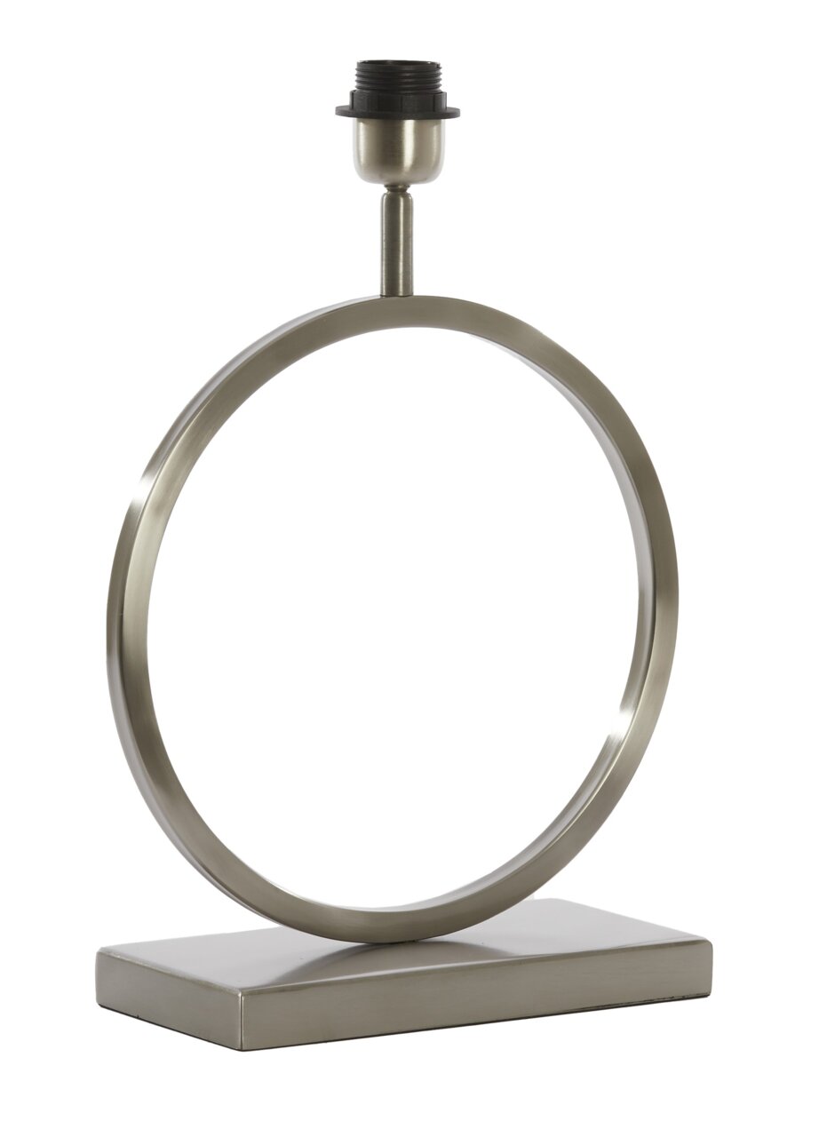 Light&Living Lampenfuß LIVA Moderner Lampenfuß in Ringform aus Metall, seitliche Perspektive