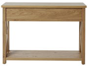 Holzkonsole in Eichenoptik, frontale Ansicht