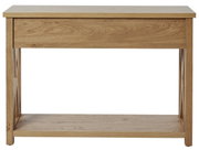 Houten console in eikenlook, vooraanzicht