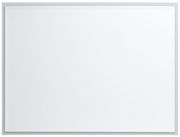 Rechteckiger, breiter Spiegel in Frontalansicht mit schmalem Rahmen.