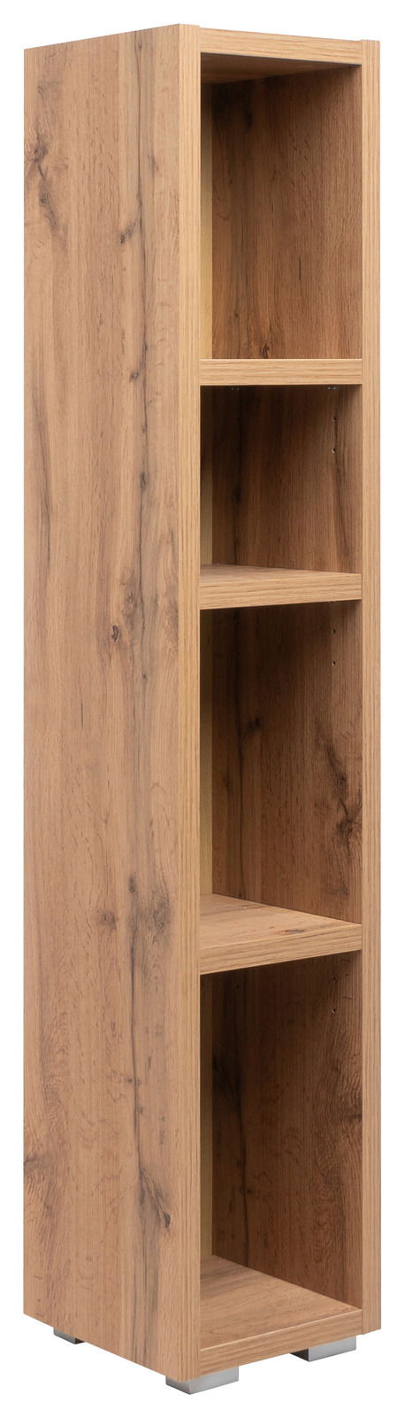 Z2 Regal IMAGE Holzregal mit vier offenen Fächern, seitliche Perspektive