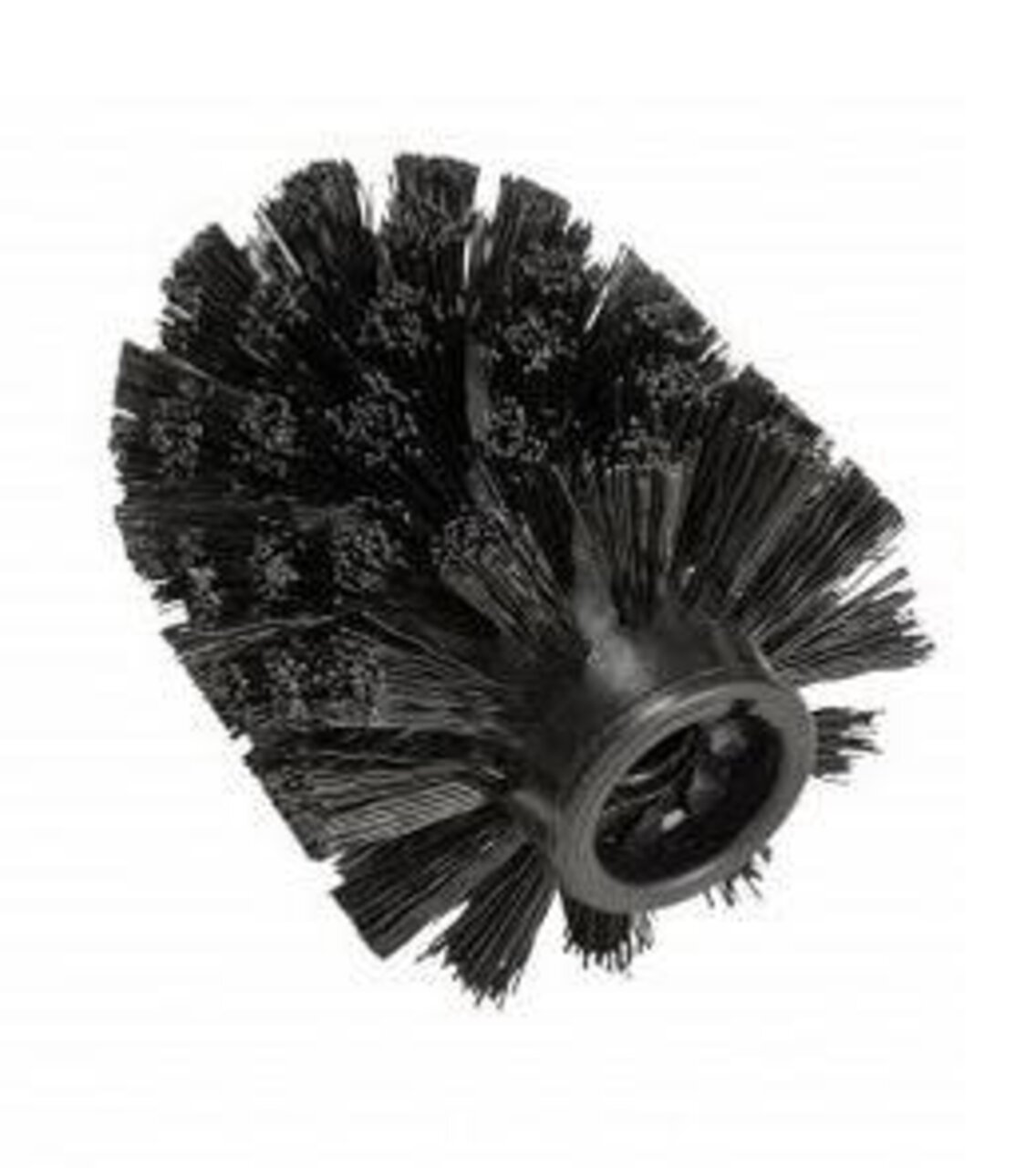 Schwarze Ersatzbürste für WC-Garnituren, seitliche Perspektive