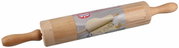 Holzteigroller 43 cm mit seitlicher Perspektive, Dr. Oetker Marke, ideal zum Ausrollen von Teig.