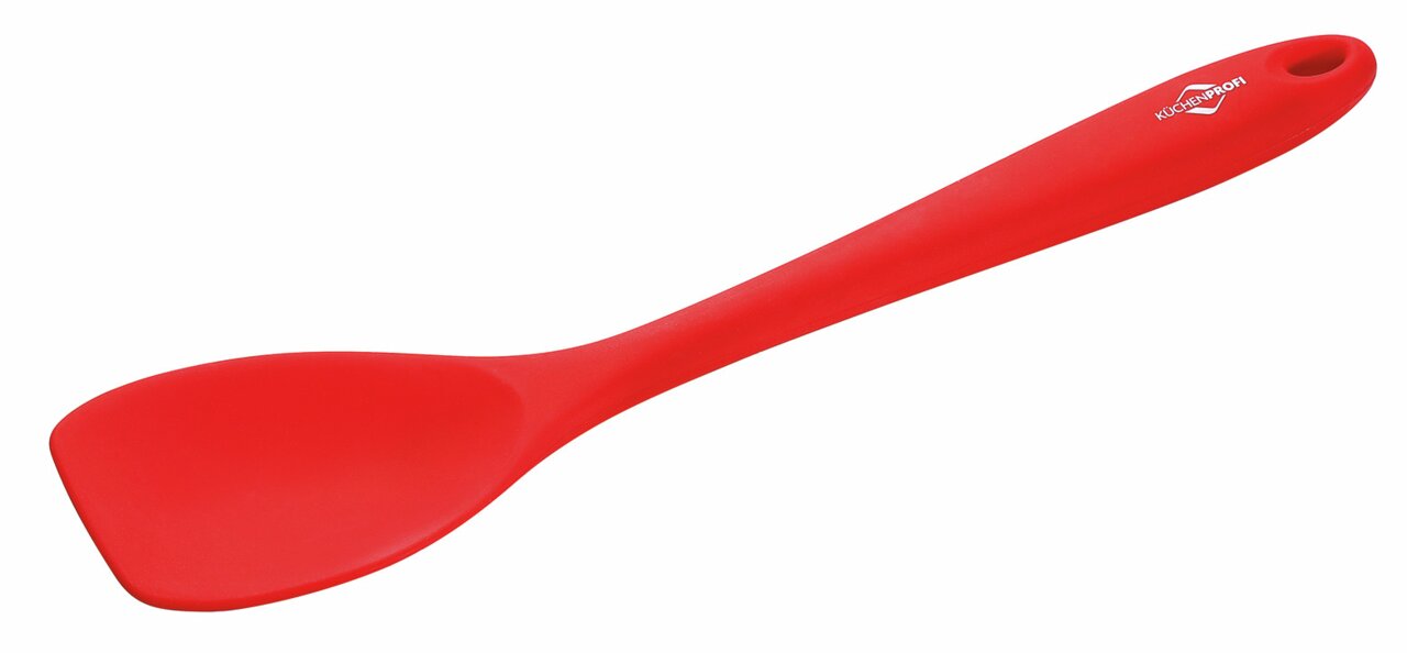 Roter Universallöffel TREND aus Kunststoff, seitliche Perspektive