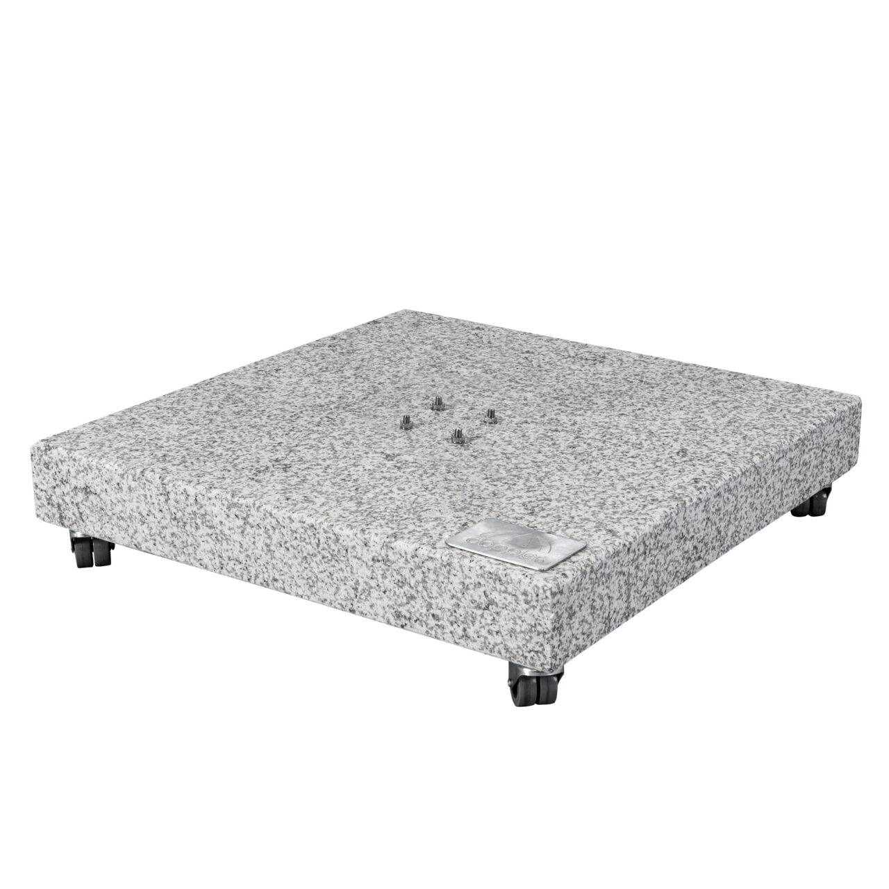 Doppler Granitsockel ACTIVE PENDEL Granit-Sockel mit Rollen, seitliche Perspektive