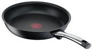 Bratpfanne Excellence 28cm, schwarze Antihaftbeschichtung, seitliche Perspektive