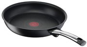 Bratpfanne Excellence 28cm, schwarze Antihaftbeschichtung, seitliche Perspektive