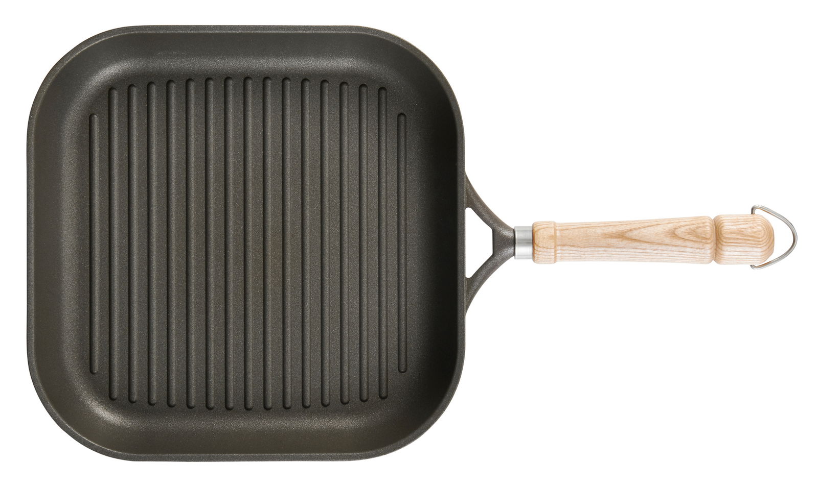 Grillpfanne Bonanza 28x28cm mit Holzgriff, Draufsicht