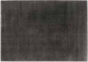 Hochflor-Teppich in dunklem Grau, Draufsicht