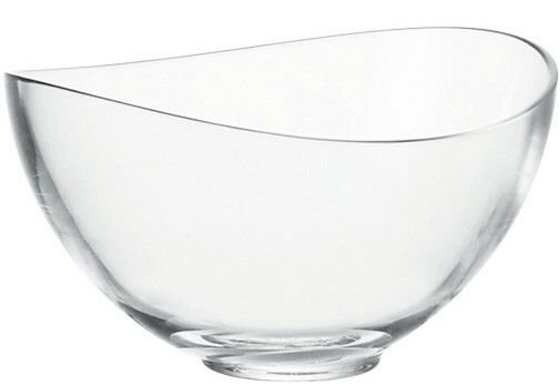 Transparente Müslischale Loop 15cm, seitliche Perspektive