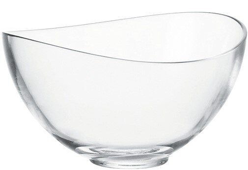 Transparente Müslischale Loop 15cm, seitliche Perspektive