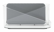 Transparenter Haarwerkzeug-Organizer mit modernem Design, Vorderansicht