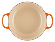 Runder Bräter 28cm in Ofenrot, Draufsicht