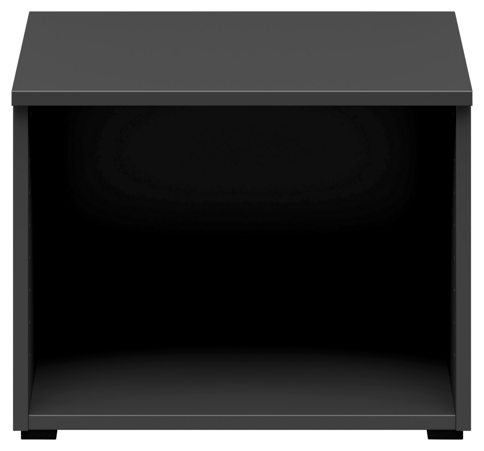 Carryhome Regalaufsatz MULTISTAURAUM Schwarzer Regalaufsatz aus der Frontansicht