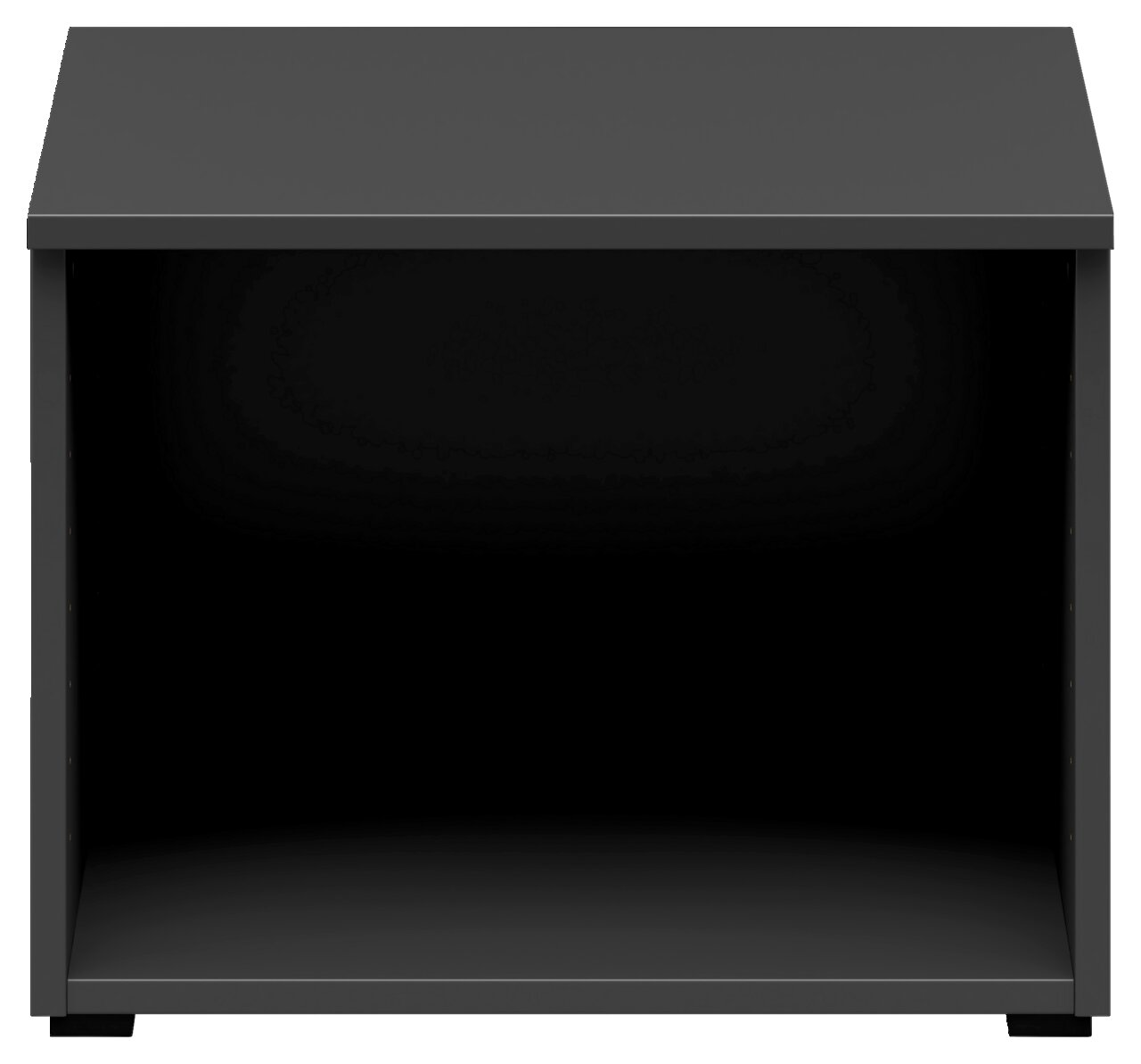 Carryhome Regalaufsatz MULTISTAURAUM Schwarzer Regalaufsatz aus der Frontansicht